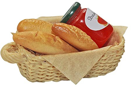 Sharplace 5 stücke 1/12 Mini Brot Puppenhaus Dekoration Spielen Essen Set Küche Essen Brot für Puppenhaus Küche Dekoration