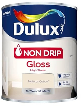 Dulux Retail Non Drip Gloss Paint - Natural Calico - 750ml
