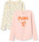 Amazon Essentials Disney | Marvel | Star Wars | Frozen | Princess Girls' Long-Sleeve T-Shirts, Pack of 2, Multi, 10 Years