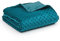 YnM Fuzzy Duvet Cover for Weighted Blankets (Bright Aqua, 60''x80'')