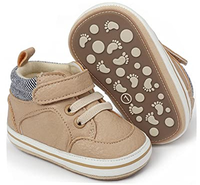 RVROVIC Baby Jungen Mädchen Anti-Rutsch-Sneakers Soft Ankle Stiefel Kleinkind erste Wanderer Neugeborenen Krippe Schuhe