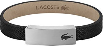 Lacoste Bracelet en cuir pour Homme Collection PORT Embelli avec motif petit piqué - 2040110