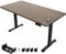 JUMMICO Höhenverstellbarer Schreibtisch 140 x 70 cm mit Kabelwanne, Höhenverstellbar Elektrisch Stehpult mit USB-Buchse, Computertisch, Ergonomischer Steh-Sitz Tisch, Bürotisch, Nussbaum