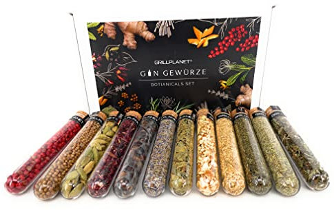 12 Premium Gin Gewürze Botanicals Gin selber machen Basic Set Gin Tonic Aromen