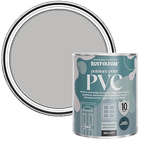 Rust-Oleum Grey uPVC Door and Window Paint In Gloss Finish - Flint 750ml