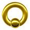Generisch XL XXL 3-8mm Klemmkugel-Ring Klemmring DICK GROSS CHIRURGEN-STAHL 316L EDELSTAHL Nase Ohr Intim Brust BCR Piercing Segmentring (4mm x 16mm x 8mm, Gold Gelbgold golden)