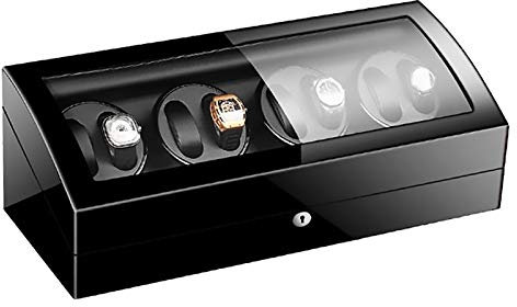 Spinner-Aufzugsbox Uhrenbeweger – 8+9 Automatischer mechanischer Uhrenbeweger, transparente Abdeckung, Motorschüttler, Uhrenhalter, Display, Schmuck, luxuriös, große Kapazität, Organizer, Uhrenbox,
