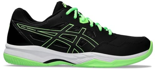 ASICS Scarpe da pickleball Gel-RENMA Uomo, Nero/Lime Burst, 43.5 EU