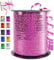 450m/500 Yards Rose Bobine Ruban Bolduc Métallique Brillant pour Emballage Cadeau, Ballon et Décoration - Accessoire de Bricolage pour Mariage, Anniversaire et Noël
