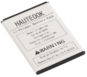 Hauteook Akku 3.8V 2500mAh Li-Polymer ersetzt Emporia AK-S3M-BC für ältere Smartphone-Handys