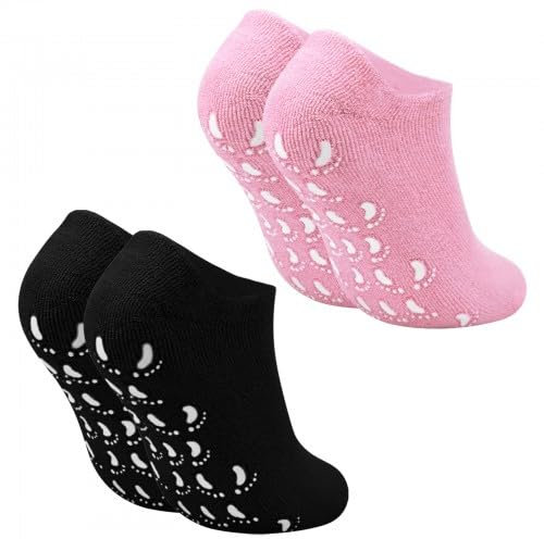 Chaussettes Hydratantes,2 Paires Chaussette Hydratante Pied Tres Sec,Chaussettes En Gel Hydratant À L'huile Essentielle De Vitamin,Pour Soin Des Pieds Secs Et Abimés Peeling Pied