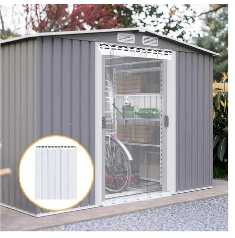 YXEHZ Cortina Tiras Vinilo Plástico Cortina Puerta Tiras Plástico Impermeable Cortina Exterior Kit Cortina Puerta Apto para Talleres y Almacenes.(1.6mm,0.9x2.2m)