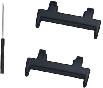 KUWAI 2 Stück Edelstahl Metall Adapter Kompatibel mit Amazfit T-Rex 3 Armband, Verschleißfest Langlebig Uhren Adapter für T-Rex 3 Uhrenarmband mit 22mm Bandbreite (1)