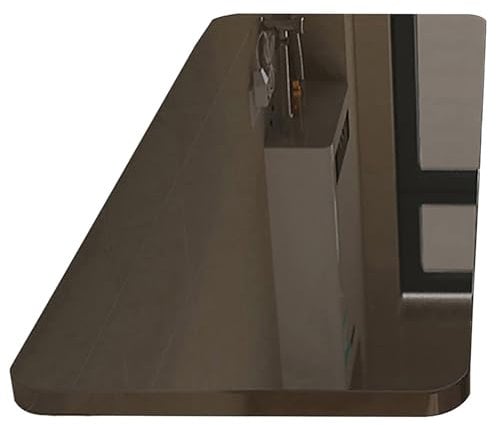 Schwebender Wandklapptisch aus Holz, für Zuhause, Büro, Bar, Schwarz