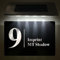 Solar House Number | Door Number Plaques for Wall | House Numbers Plaques with Solar Light | Composite Aluminium Black House Sign Door Sign | 195mm X 130mm (Solar-Design 1)