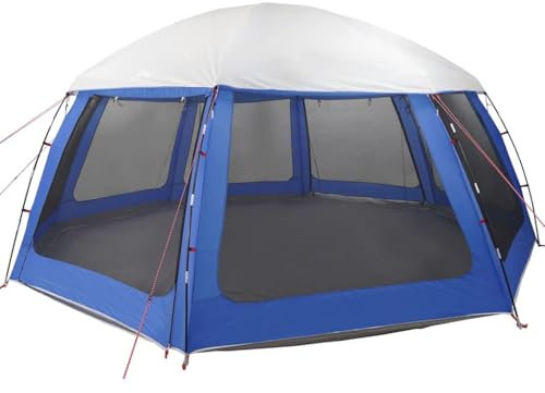 vidaXL Tente de Piscine moustiquaire Amovible parois Maille Bleu Azur, Tente Bleue, Tente de Jardin, abri de Jardin, Tente, abri extérieur
