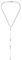 LAIOUSN Dainty Back Necklace Body Chain Jewelry Wedding Bridal Backdrop Necklace For Pearl Simple Back Chain Necklace