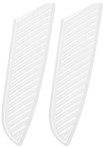 sourcing map 2Pcs Knife Cover Sleeves Blade Edge Guards for 7 Santoku Knife Protector Universal Blade Sheath for Kitchen, White