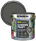 DUAYRA Garden Paint 2.5L | Quick Drying Outdoor Paints | All Purpose Long Lasting | Multicolor Water Based | Water Resistant Weatherproof Matt Finish | For Brickwork, Metal, Wood (Charcoal Grey)