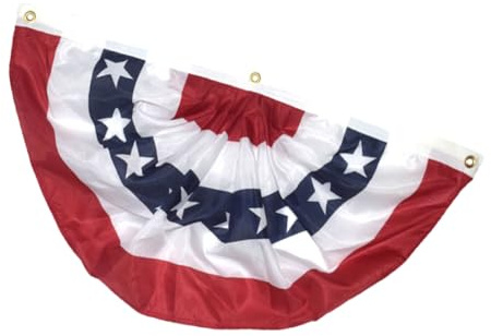 Toyvian Drapeau Américain Polyester Fan Fanion Suspendu et Portable pour Décoration et Fête