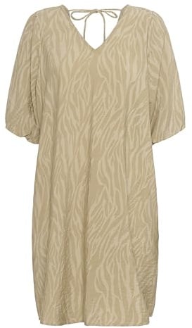 KAFFE Women's 10552454-108532 Dress, Beige, 14