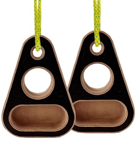 Genérico Allenatore Dita - Dispositivo di di Presa in Legno, Attrezzatura da Arrampicata Portatile, Strumento di Allenamento | Hangboard Compatto per Uomini, Donne,
