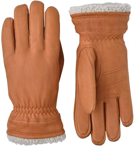 HESTRA Damen Handschuhe/Lederhandschuhe Deerskin Female Prima haselnuß (162) 6