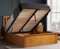 happybeds Phoenix Ottoman Bed Oak Finish Modern Frame Bedroom Comfort 4'6'' Double 135 x 190 cm