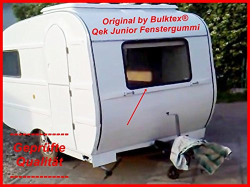 Original Bulktex® Qek Qeck Junior Wohnwagen Wohnmobil Camping Scheibengummi Profilgummi Gummi Keder Füller für alle 4 Fenster Scheiben Neu