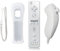 Télécommande et Nunchuck pour Wii U, Mini Kitty Manettes pour Wii Built in Motion Plus avec étui en silicone et dragonne Noir/blanc