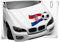 Medianlux Kroatien Flagge Autoaufkleber Fahne Fußball Aufkleber Auto EM WM Motorhaube Flag