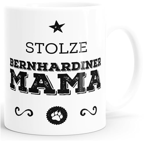 MoonWorks Kaffee-Tasse Stolze (style_variation) Mama (style_variation) Besitzerin Hundebesitzerin Weiss unisize