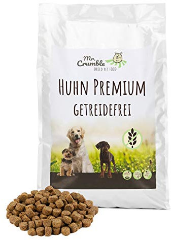 Mr. Crumble Dried Pet Food Hundetrockenfutter getreidefrei Huhn mit viel Protein (28 %) und wenig Fett (10 %) für adulte Hunde 15 kg