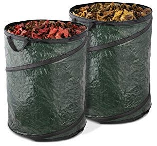 ADEPTNA 100L Heavy Duty Large Strong Pop Up Garden Waste Refuse Rubbish Bags Set of 2