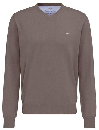FYNCH-HATTON Pullover aus Baumwolle mit V-Ausschnitt Earth/L