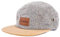 Blackskies® Obsidian 5-Panel Cap | Herren Damen Skater Basecap Wildleder Unisex Baseball Mütze Wolle Schirm - Grau-Braun Cap – Männer Frauen Streetwear Outdoor Sommer Freizeit