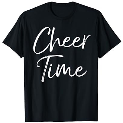 Süßes Cheerleading-Übungsoutfit für Cheerleader Cheer Time T-Shirt