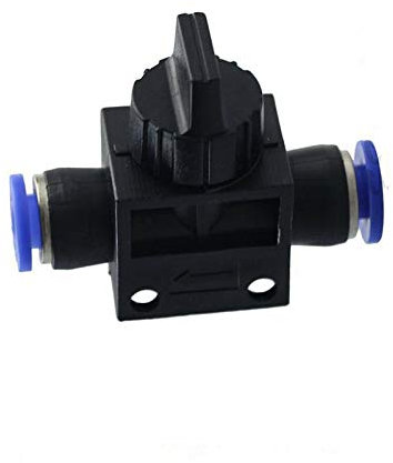 Valve d'arrêt pour pneumatique - Raccord rapide pour air, eau, vide (10 mm, 1 pièce)