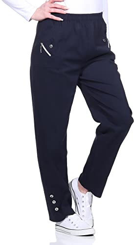 Sockenhimmel Sommerhosen für Damen leichte Basic Schlupfhose mit Gummibund auch in Großen Größen