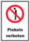 Pinkeln verboten Aufkleber A9 (37x52mm)