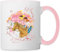 Spreadshirt Bibi Und Tina Wettreiten Im Wald Tasse Zweifarbig, One size, Weiß/Pink