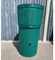 Regentonne, Rattan-Optik, 150 l, Grün
