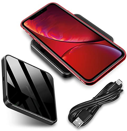 Qi Schnell Ladegerät Induktion kompatibel mit Apple iPhone SE 2022 2020 Fast Wireless Charger Universal Schnellladestation 15W