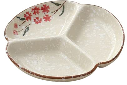 Fondueteller 4 Teiliges Set Fondue Teller Bunt Porzellan, Rund 18.5cm/7.25inch 01