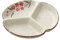 Fondueteller 4 Teiliges Set Fondue Teller Bunt Porzellan, Rund 18.5cm/7.25inch 01