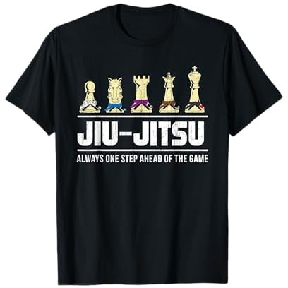 Jiu Jitsu Cintura Rank Scacchi, BJJ Vintage Invecchiato t-Shirt Maglietta