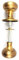 Ironmongery Solutions® Architectural Mushroom Rim Knob for Doors, Brass, Rim Knob, Door Knob Handles, 5.2 cm x 5.6 cm, Antique Brass