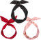 3 Stück Vintage Stirnbänder Damen,Haarband Kopfband Frauen Haarbänder Bow Flexibler Eisendraht Biegbar Stirnband Haarreif mit Schleife, Retro Haarschmuck Haare Zubehör für Damen Mädchen,Satz B