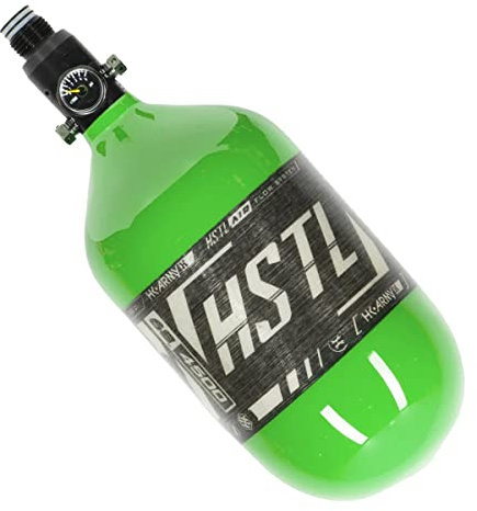 HK Army HSTL 68/4500 Kohlefaser HPA Druckluft Paintball Tanksystem - Standard Reg - Neon Grün