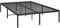 vidaXL Bettgestell, Bettrahmen mit Lattenrost, Metallbett Bett für Schlafzimmer, Doppelbett Gästebett Metallkonstruktion, Metall Schwarz 120x190cm
